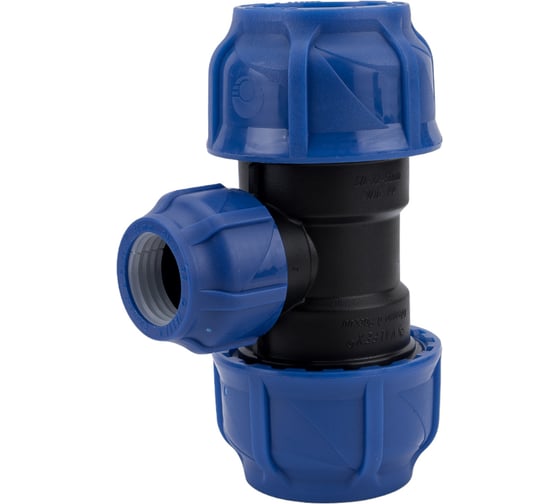 Компрессионный переходной тройник VALFEX ПНД, 50-32-50 1210012503250