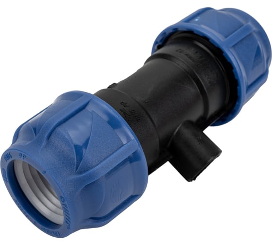 Компрессионный переходной тройник VALFEX ПНД, с внутренней резьбой, 40-1/2"-40 1210014001240