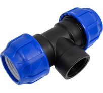 Компрессионный переходной тройник VALFEX ПНД, с внутренней резьбой, 63-2"-63 1210016320063