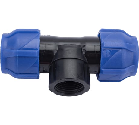 Компрессионный переходной тройник VALFEX ПНД, с внутренней резьбой, 25-3/4"-25 1210012503425