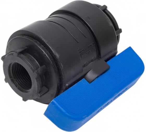 Компрессионный шаровой кран VALFEX ПНД  ВН/ВН резьба разборный 1"-3/4" Ду26 1210011100034