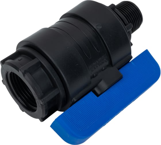 Компрессионный шаровой кран VALFEX ПНД НР/ВН резьба разборный 3/4"- 1"Ду20 1210020034100