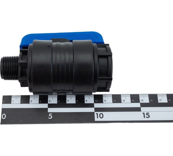 Компрессионный шаровой кран VALFEX ПНД НР/ВН резьба разборный 3/4"- 1"Ду20 1210020034100