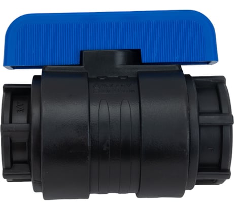 Компрессионный шаровой кран VALFEX ПНД ВН/ВН резьба разборный 1"-3/4" Ду20 1210120100034