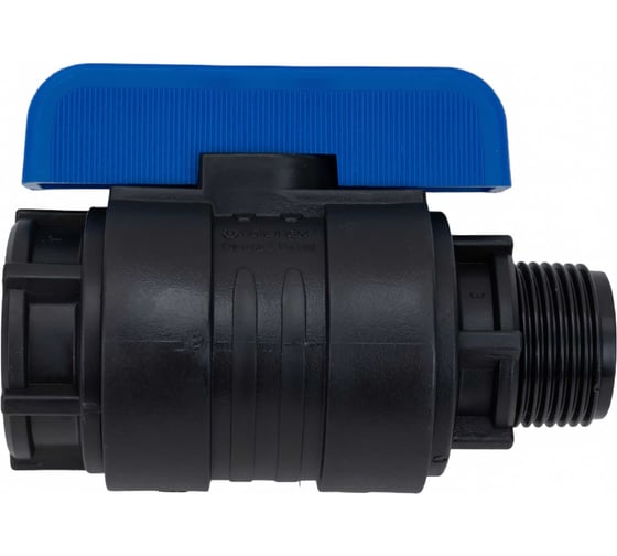 Компрессионный шаровой кран VALFEX ПНД НР/ВН резьба разборный 1"-1"Ду20 1210020100100