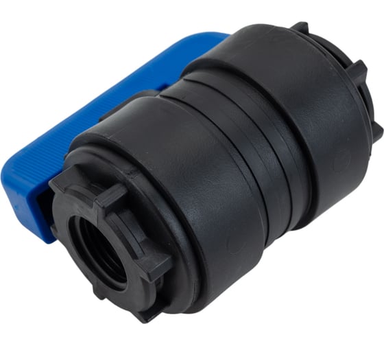 Компрессионный шаровой кран VALFEX ПНД ВН/ВН резьба разборный 1/2"-1/2"Ду16 1210011012012