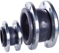 Компенсатор антивибрационный RUSHWORK РАШВОРК 501-080-16, DN080, PN16, корпус - EPDM+Nylon, фланец - оцинкованная угл.сталь, Ф/Ф 501-080-16-EPDM-FF