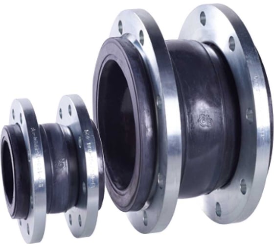 Компенсатор антивибрационный RUSHWORK РАШВОРК 501-300-16, DN300, PN16, корпус - EPDM+Nylon, фланец - оцинкованная угл.сталь, Ф/Ф 501-300-16-EPDM-FF