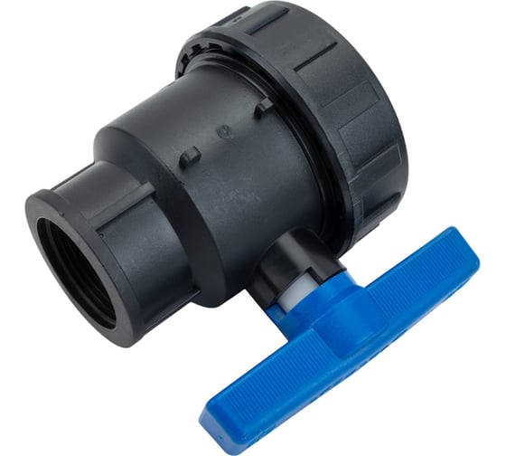 Компрессионный шаровой кран VALFEX ПНД  ВН/ВН резьба разборный 1 1/4"- 1" Ду33 1210011114100