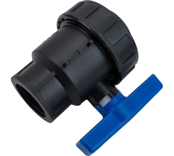 Компрессионный шаровой кран Valfex ПНД ВН/ВН резьба разборный 1 1/4"- 1 1/4" Ду33 1210011114114