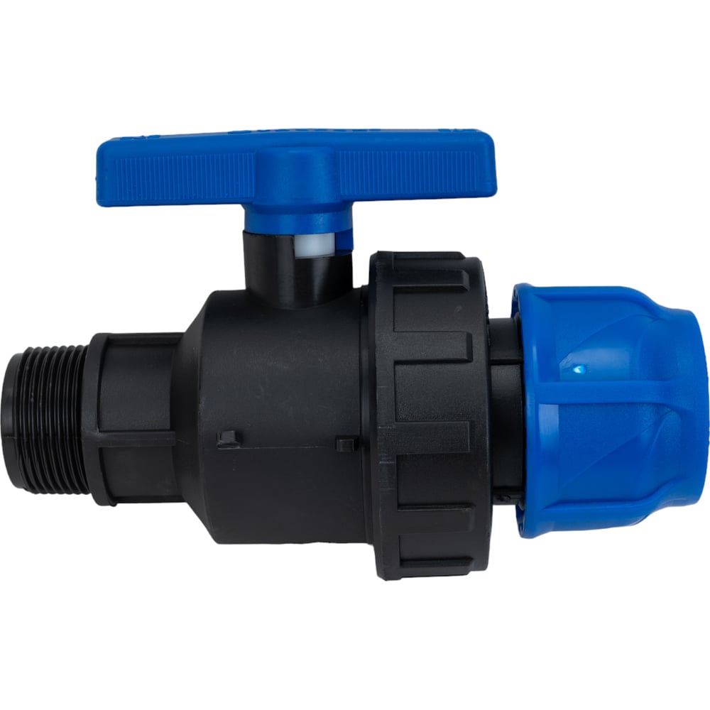 Шаровой кран VALFEX ПНД компрессионный цанга - наружная резьба ...