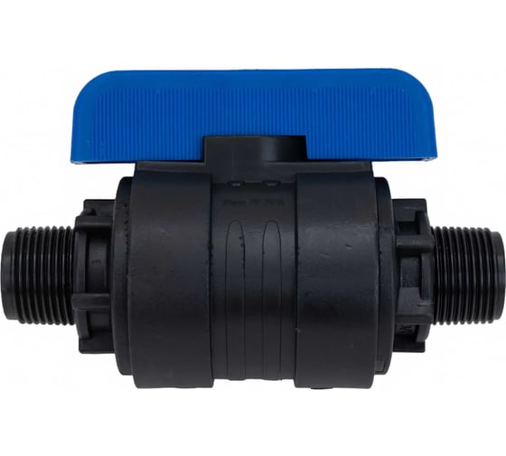 Компрессионный шаровой кран VALFEX ПНД НР/НР резьба разборный 3/4"-3/4"Ду20 1210220034034