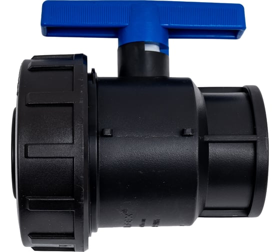 Компрессионный шаровой кран VALFEX ПНД  ВН/ВН резьба разборный 2"-1 1/2" Ду46 1210011200112