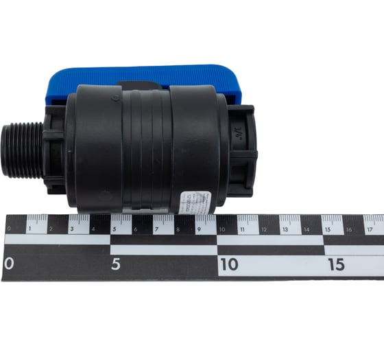 Компрессионный шаровой кран VALFEX ПНД НР/ВН резьба разборный 3/4"- 3/4" Ду20 1210012034034