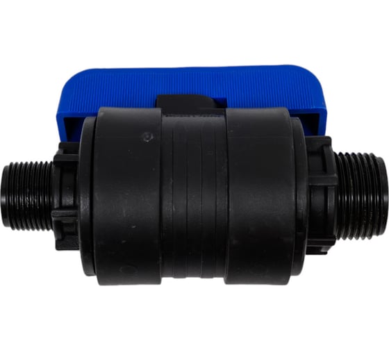 Компрессионный шаровой кран VALFEX ПНД НР/НР резьба разборный 1"-3/4"Ду26 1210226100034 1