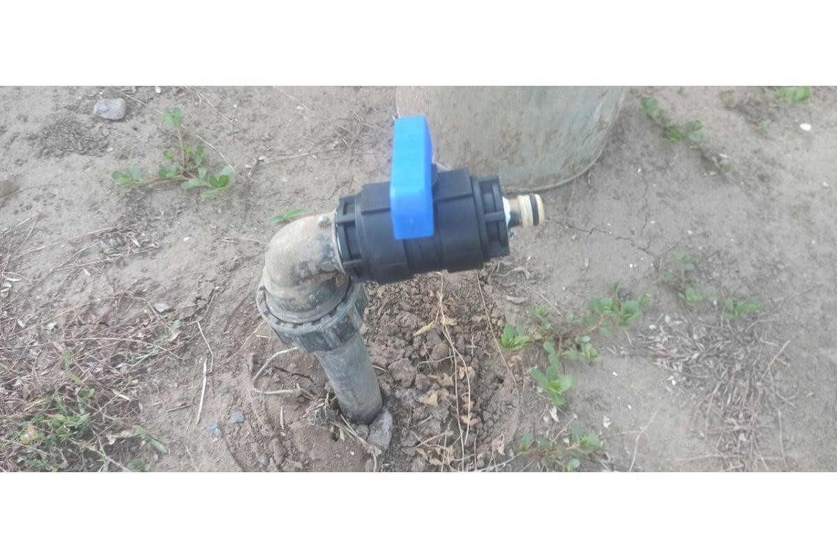 Компрессионный шаровой кран VALFEX ПНД ВН/ВН резьба разборный 3/4\"-3/4 ...