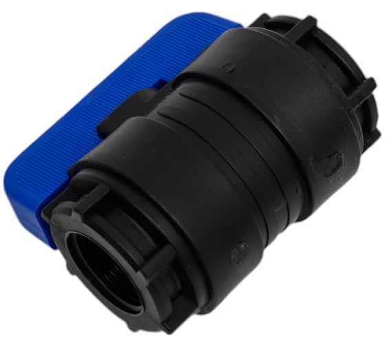 Компрессионный шаровой кран VALFEX ПНД ВН/ВН резьба разборный 3/4"-3/4" Ду16 1210116034034