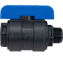 Компрессионный шаровой кран VALFEX ПНД НР/ВН резьба разборный 1"-1"Ду26 1210012100100