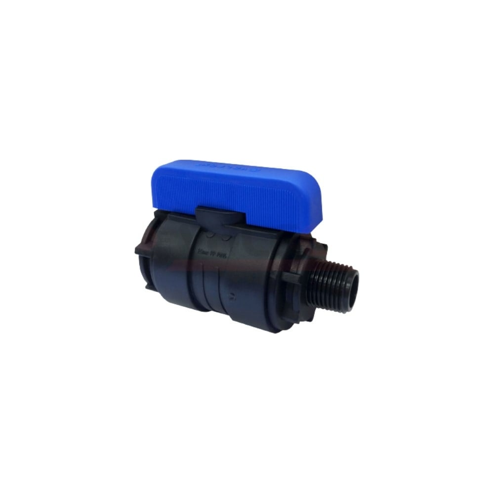Компрессионный шаровой кран VALFEX ПНД НР/ВН резьба разборный 2"-2"Ду46 ...