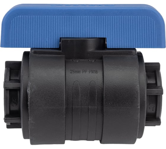 Компрессионный шаровой кран VALFEX ПНД ВН/ВН резьба разборный 1/2"-1/2"Ду20 1210120012012