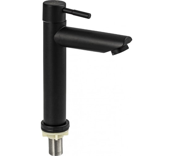 Кран на одну воду BRIMIX литой корпус из нержавеющей стали, черный 9312