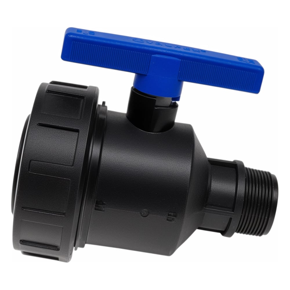 Компрессионный шаровой кран VALFEX ПНД НР/ВН резьба разборный 1 1/2"-2 ...