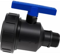 Компрессионный шаровой кран VALFEX ПНД НР/ВН резьба разборный 1 1/2"-2"Ду46 1210012112200