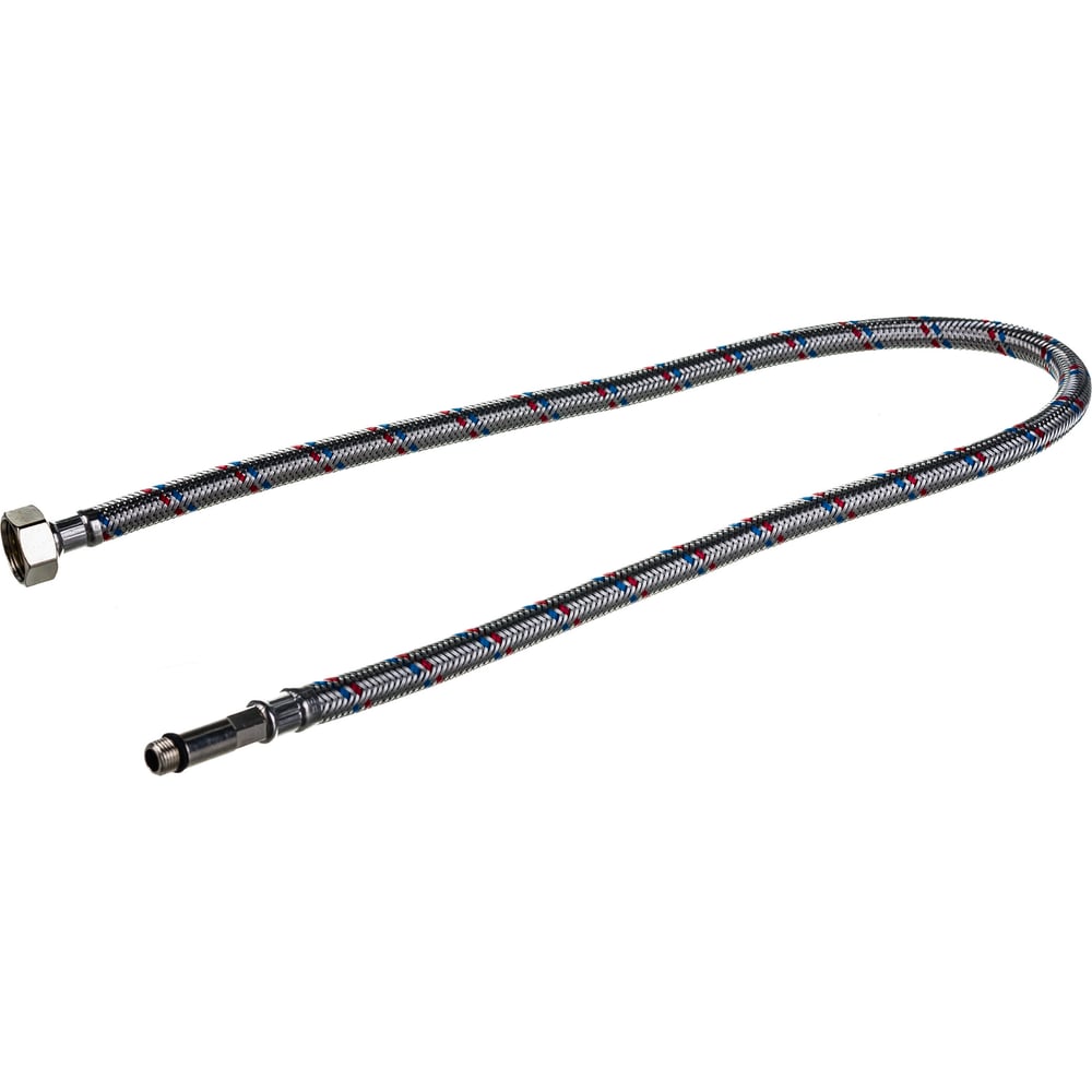 Подводка гибкая (0.8 м; 1/2\"; гайка-штуцер) для воды к смесителям Зубр ...