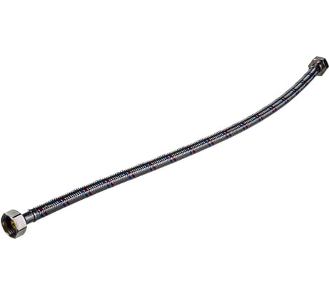 Подводка гибкая (0.5 м; 1/2"; гайка-гайка) для воды Зубр 51005-G/G-050