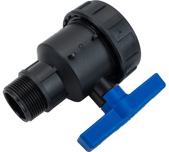 Компрессионный шаровой кран VALFEX ПНД НР/ВН резьба разборный 1 1/4"-1"Ду33 1210012114100