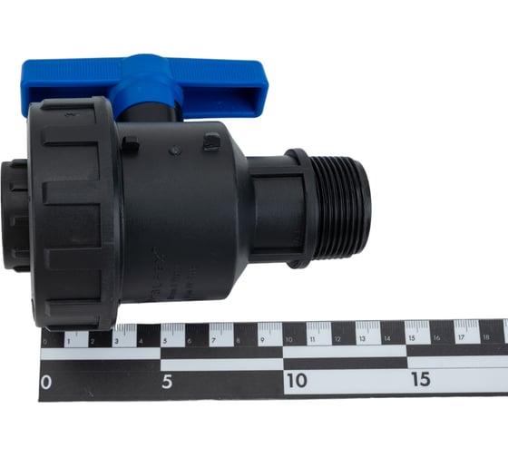 Компрессионный шаровой кран VALFEX ПНД НР/ВН резьба разборный 1 1/4"-1"Ду33 1210012114100