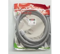 Шланг для душа ViEiR 1/2 x 1/2 200 см в силиконовой оболочке серый с внутренней резьбой VR37200-H (V)