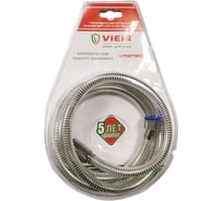 Шланг для душа ViEiR 1/2x1/2 200 см силиконовый хром блистер с внутренней резьбой VR21200 (V)