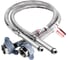 Подводка к смесителю PROFACTOR LUXE 1/2 с удлиненным штуцером 120/100мм х М10 пара - 50см PF WFH 592.50 2