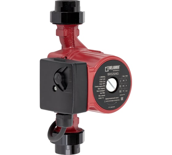 Циркуляционный насос Беламос BRS25/4G (180мм), БЕЗ КАБЕЛЯ, BRS25/4GBK