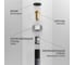 Подводка для воды РМС M10 80 см 5