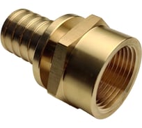 Муфта для PE-X/PE-RT труб РОС аксиальная латунь Дн 32х1 ВР  (130-1612) R0345086