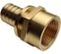 Муфта для PE-X/PE-RT труб РОС аксиальная латунь Дн 32х1 ВР (130-1612) R0345086 1