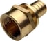 Муфта для PE-X/PE-RT труб РОС аксиальная латунь Дн 32х1 ВР (130-1612) R0345086 3