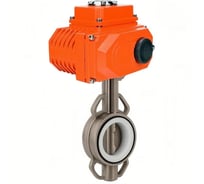 Затвор дисковый DN.ru 304-304-VITON-2W-Fb-H Ду200 Ру16, электропривод QT2-040-380VAC D050-89175