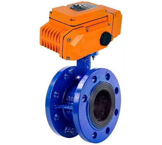 Затвор дисковый поворотный DN.ru GGG40-GGG40-EPDM-2W-H Ду100 Ру16 фланц. с четвертьоборотным эл.приводом QT-015-220В (0-10В) HARK D050-90338