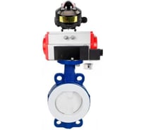 Затвор дисковый DN.ru WCB-WCB-PTFE-PTFE-Fb-H Ду65 Ру16 угл., с пн.прив SA-105, пн.расп PND2-S1EM-52-1NC-J08-24VDC D050-92007