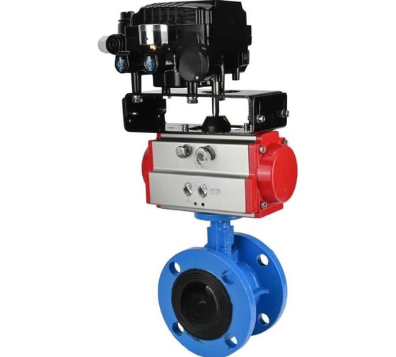 Затвор дисковый поворотный DN.ru GGG40-GGG40-EPDM-2W-H Ду125 Ру16 фланцевый с пн.приводом DA-130 и БКВ LSB-510-02ExM12-250 D050-90830