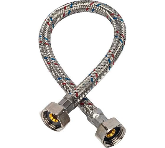 Подводка гибкая для воды ViEiR 3 шт, 1/2 дюйма 30 см гайка гайка PEX в нержавеющей оплетке VP30FF (V)