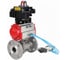 Шаровой кран DN.ru КШФПТ.304.180 Ду20 Ру40, фланц., PTFE, пн.привод DA-052, пн.распред PND1-S2EM-52-2-T08-220VAC, БКВ LSB-410-02ExM12-250 D160-81121 1