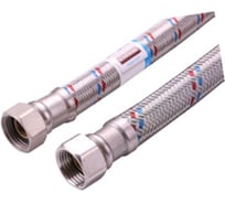 Подводка гибкая для воды ViEiR ГИГАНТ 1/2 дюйма 80 см гайка штуцер в нержавеющей оплетке BZAW80 (V)