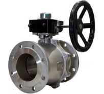 Кран шаровой DN.ru КШ.Ф.П.316.200 Ду40 Ру16 фланцевый, нержавеющая сталь 316 с редуктором HGB-1 D160-78792