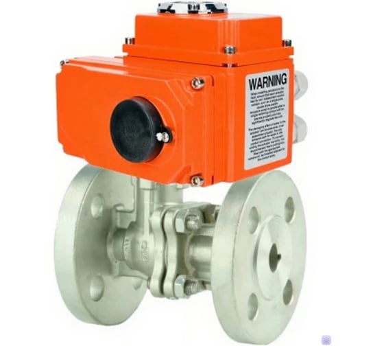 Кран шаровой DN.ru КШ.Ф.П.316.200 Ду40 Ру16 фланцевый, нержавеющая сталь 316, электропривод QT2-005-220VAC D160-78912