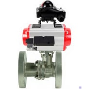 Кран шаровой DN.ru КШ.Ф.П.316.200 Ду40 Ру16 фланц., пн.привод SA-105, пн.распред PND2-S1EM-52-1NC-J08-24VDC, БКВ LSB-410-02ExM12-250 D160-79722