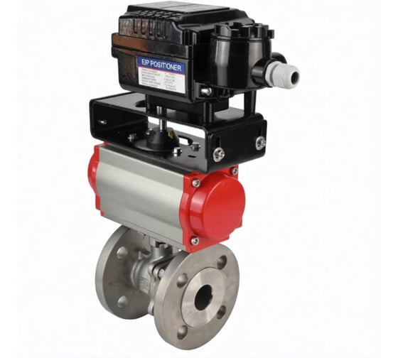 Кран шаровой DN.ru КШ.Ф.П.316.200 Ду40 Ру16 фланц., с пн.приводом SA-105 и электропневматическим поворотным позиц. EPRP1-NU-Fb-08 D160-78774